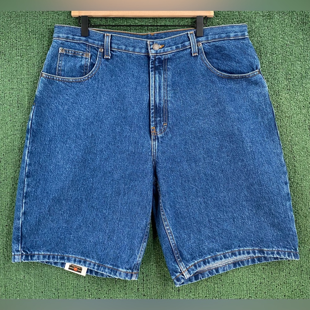 New Vintage Y2K Members Mark Relaxed Fit Denim Jean Shorts Jorts Mens Size 38